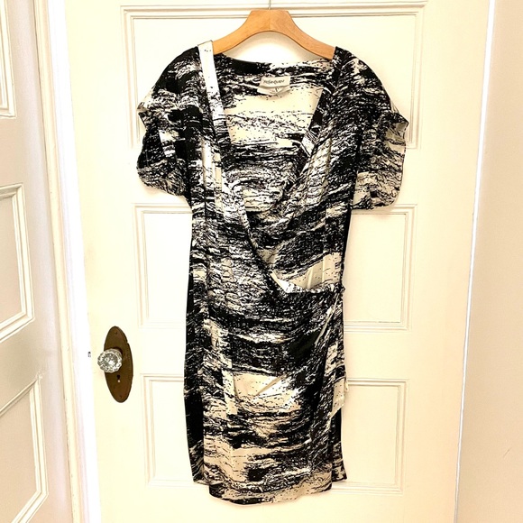 Yves Saint Laurent Dresses & Skirts - Yves SaintLaurent silk surplice dress